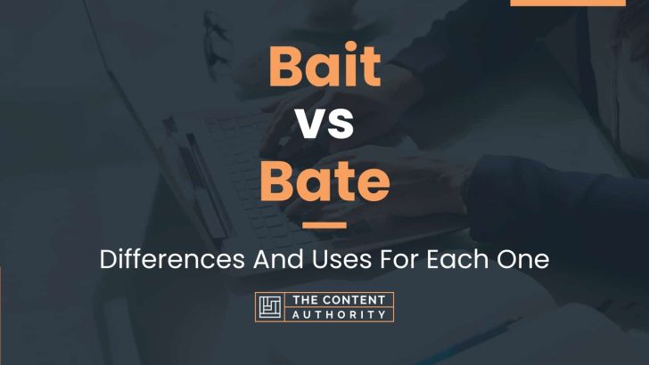 Bait vs Bate: Differences And Uses For Each One