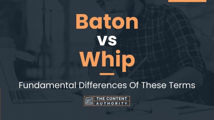 Baton vs Whip: Fundamental Differences Of These Terms