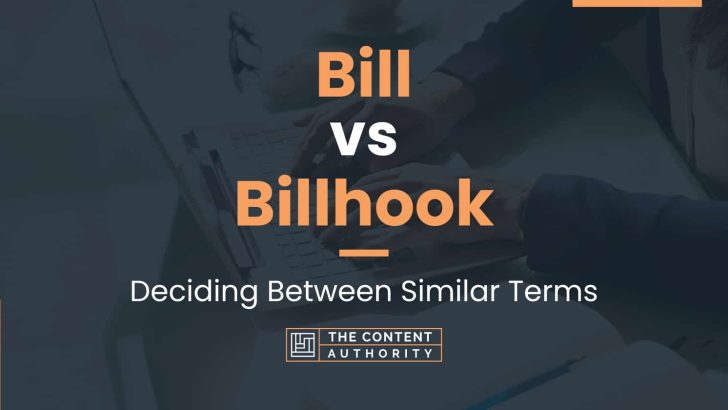 Bill vs Billhook: Deciding Between Similar Terms