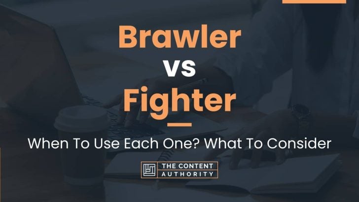 Brawler vs Fighter: When To Use Each One? What To Consider