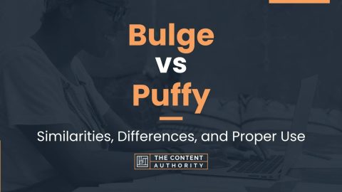 Bulge vs Puffy: Similarities, Differences, and Proper Use