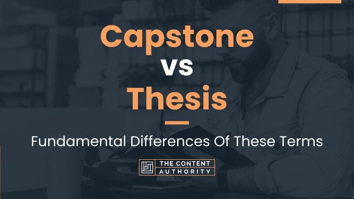is thesis and capstone the same