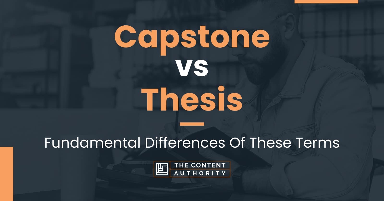 capstone project thesis difference