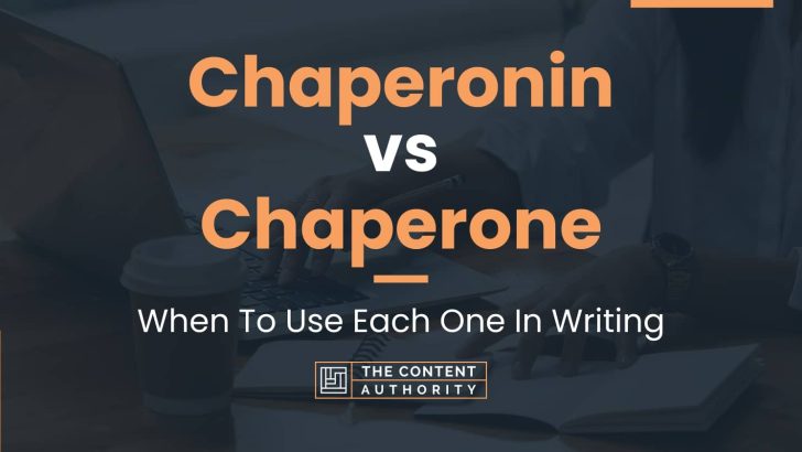Chaperonin vs Chaperone: When To Use Each One In Writing