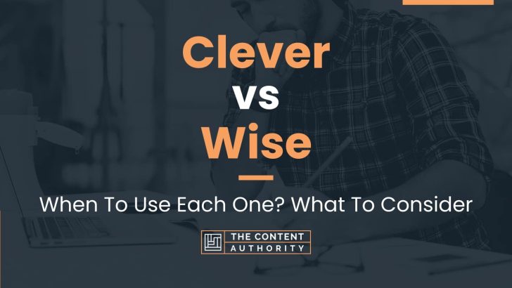 Clever vs Wise: When To Use Each One? What To Consider
