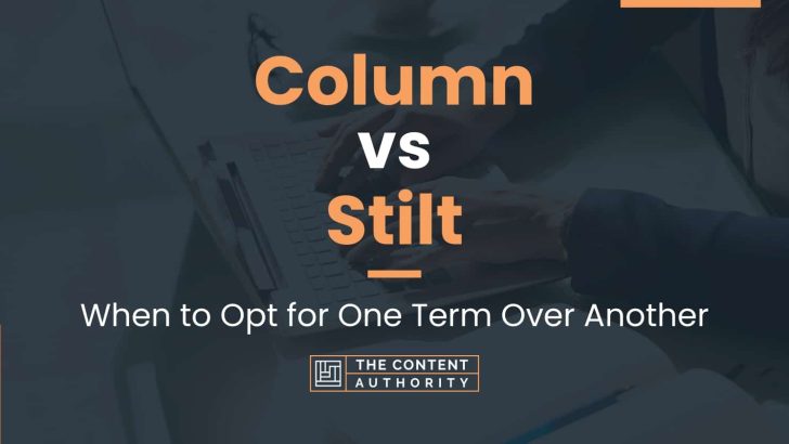 column-vs-stilt-when-to-opt-for-one-term-over-another