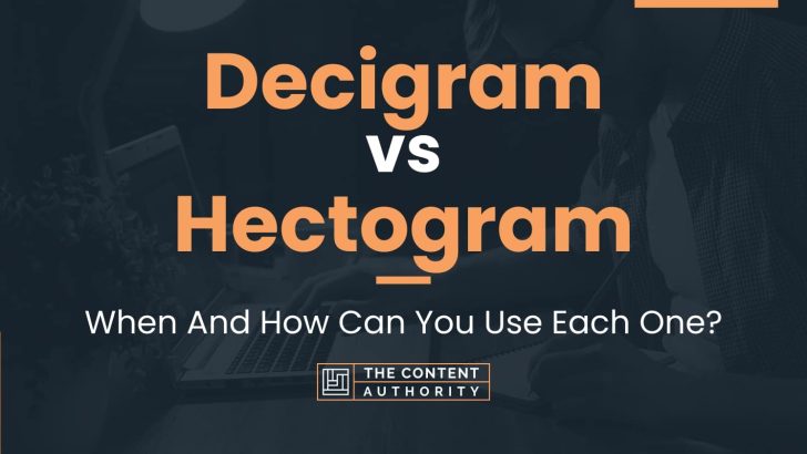 Decigram vs Hectogram: When And How Can You Use Each One?