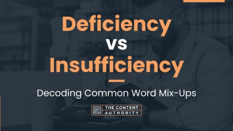 Deficiency vs Insufficiency: Decoding Common Word Mix-Ups