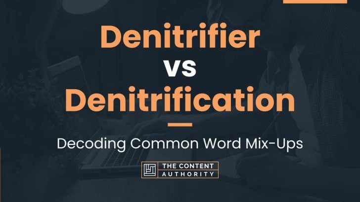 Denitrifier vs Denitrification: Decoding Common Word Mix-Ups