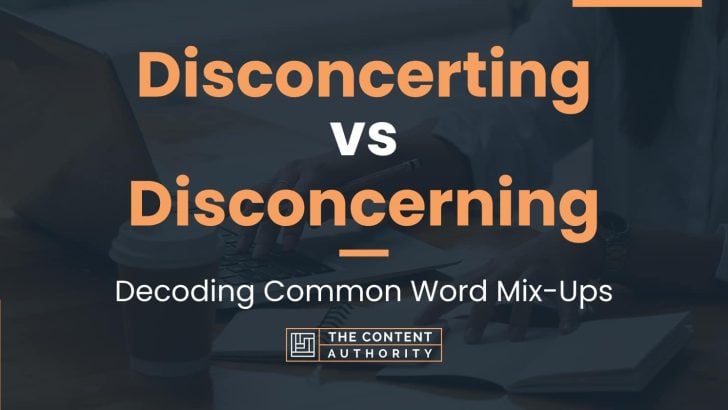Disconcerting vs Disconcerning: Decoding Common Word Mix-Ups