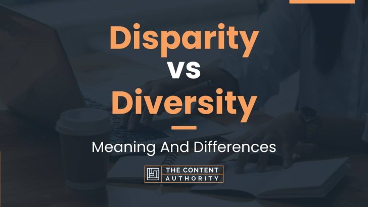 Disparity vs Diversity: Meaning And Differences