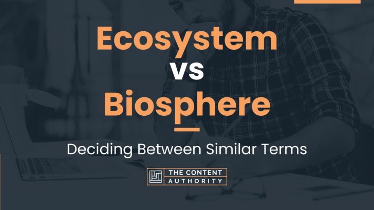 Ecosystem vs Biosphere: Deciding Between Similar Terms