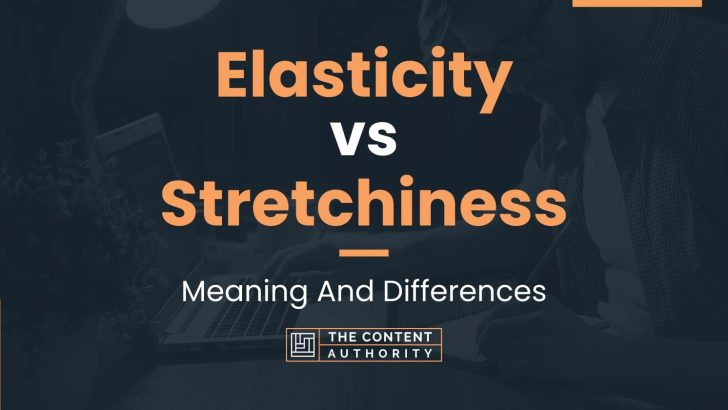 Elasticity vs Stretchiness: Meaning And Differences