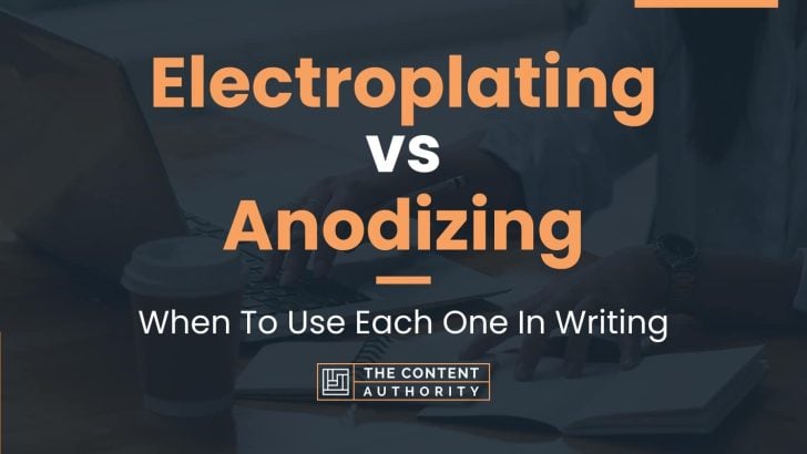 Electroplating vs Anodizing: When To Use Each One In Writing