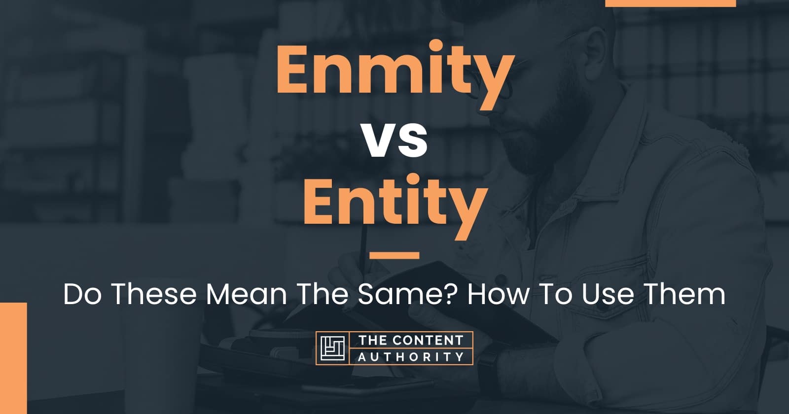 Enmity vs Entity: Do These Mean The Same? How To Use Them