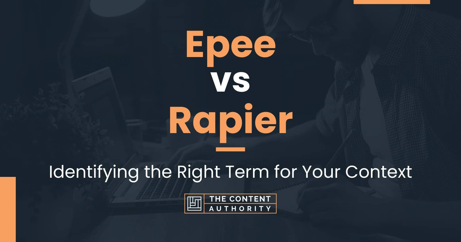 Epee vs Rapier: Identifying the Right Term for Your Context