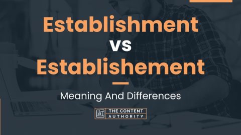 Establishment vs Establishement: Meaning And Differences