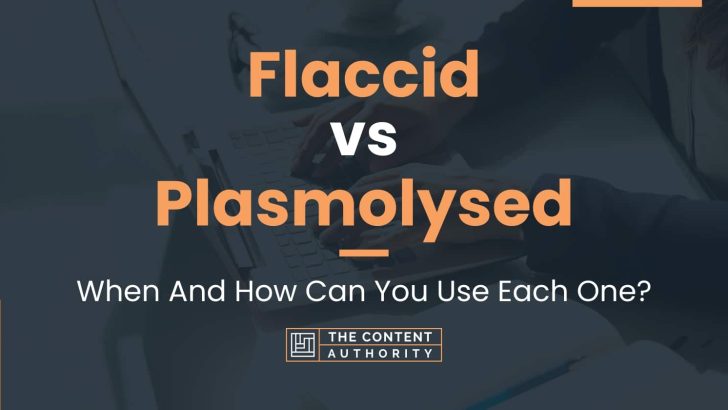 Flaccid vs Plasmolysed: When And How Can You Use Each One?