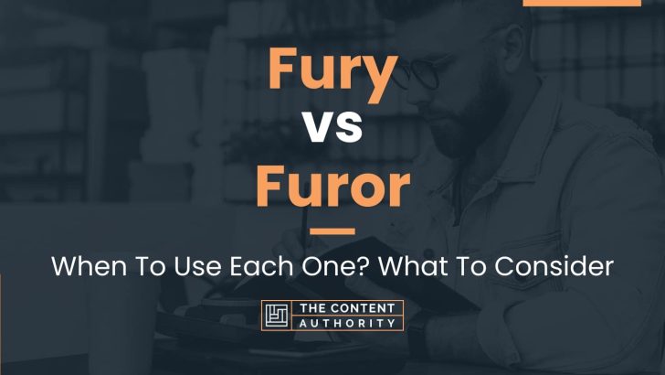 Fury vs Furor: When To Use Each One? What To Consider