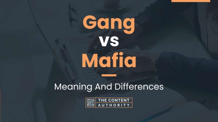 Gang vs Mafia: Meaning And Differences