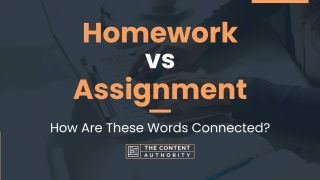 what difference between homework and assignment