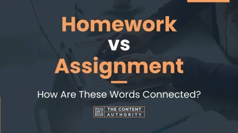 diferencia de homework y assignment