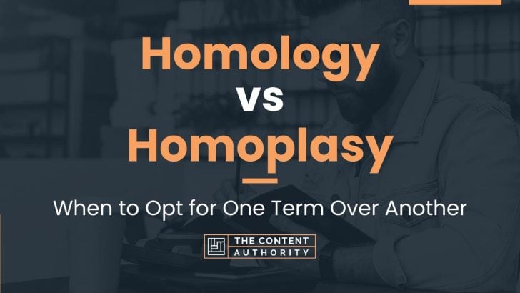 Homology vs Homoplasy: When to Opt for One Term Over Another
