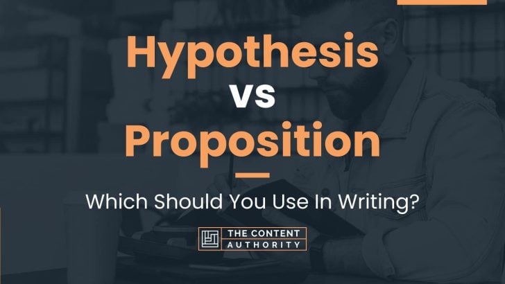 proposition hypothesis 7 letters