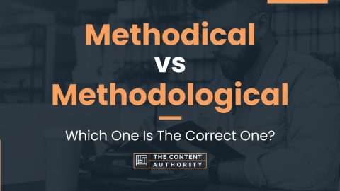 Methodical vs Methodological: Which One Is The Correct One?