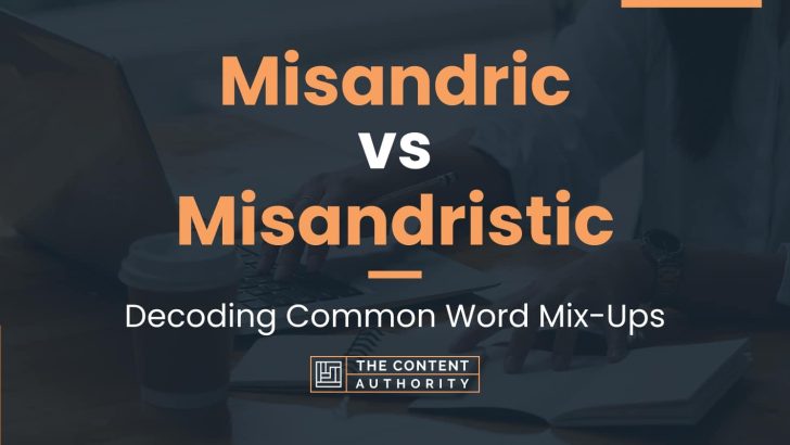 Misandric vs Misandristic: Decoding Common Word Mix-Ups