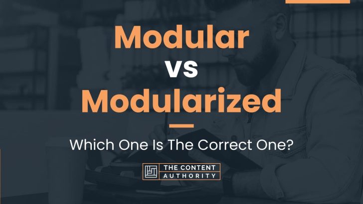 Modular vs Modularized: Which One Is The Correct One?
