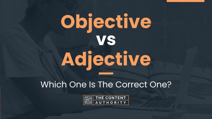 Objective vs Adjective: Which One Is The Correct One?