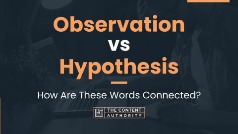 hypothesis vs observation