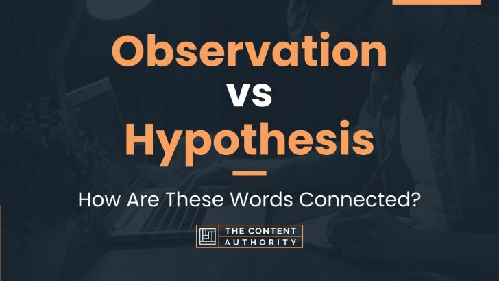 hypothesis generating observation