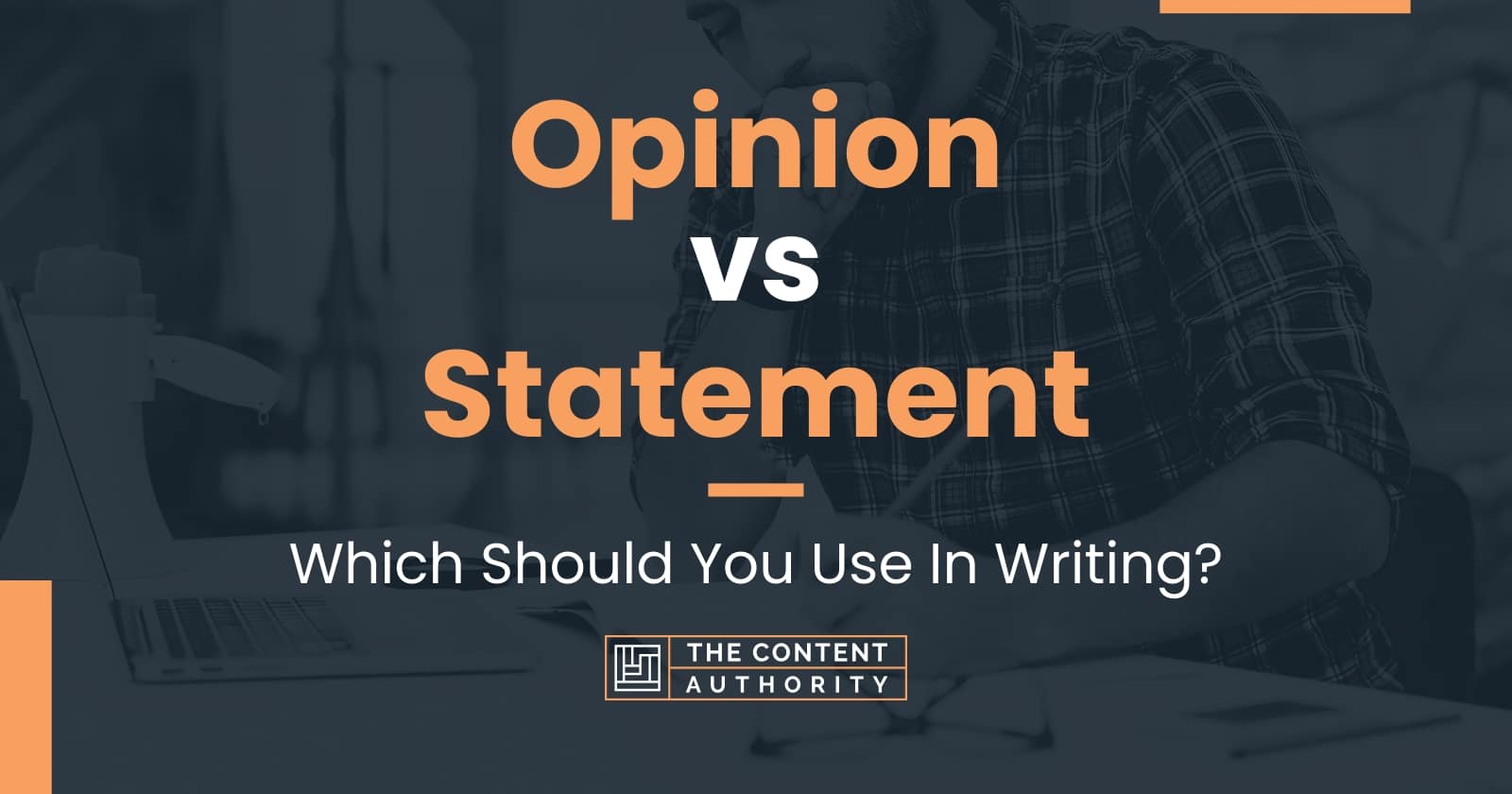 thesis statement vs opinion