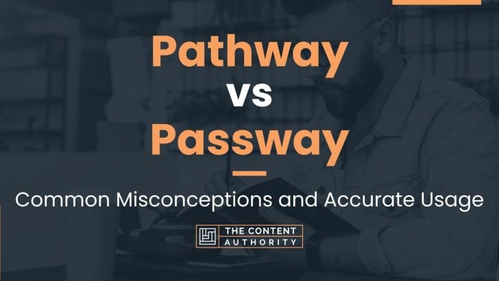 Pathway vs Passway: Common Misconceptions and Accurate Usage