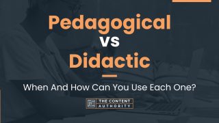 Pedagogical vs Didactic: When And How Can You Use Each One?