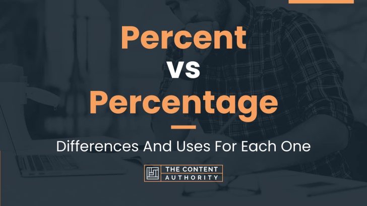 Percent vs Percentage: Differences And Uses For Each One