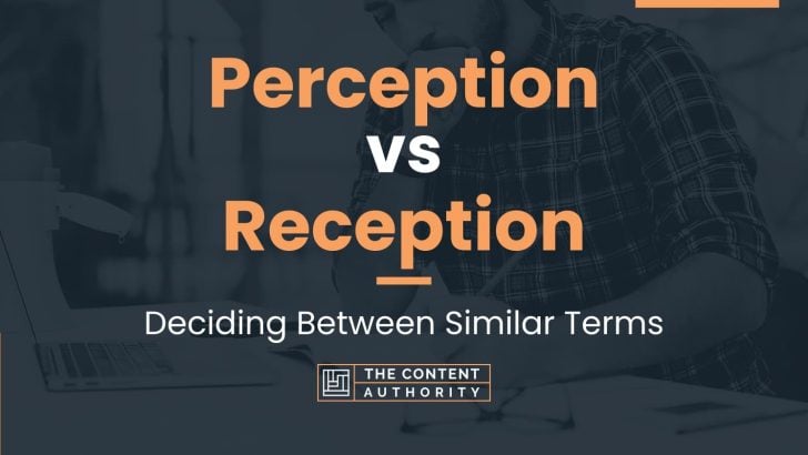 Perception vs Reception: Deciding Between Similar Terms
