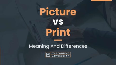 Picture vs Print: Meaning And Differences