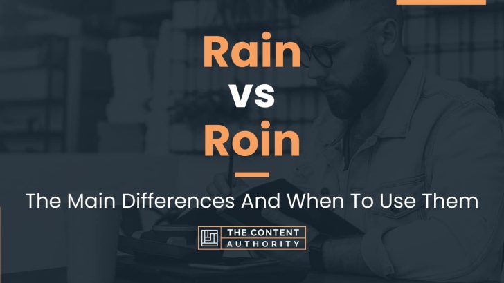 Rain vs Roin: The Main Differences And When To Use Them