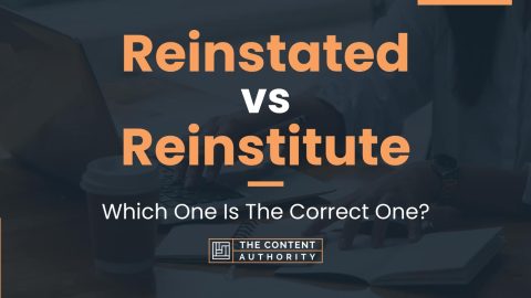 Reinstated vs Reinstitute: Which One Is The Correct One?