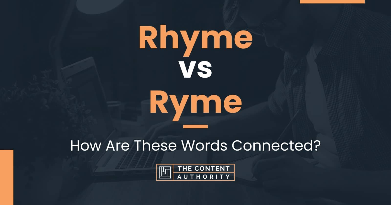 Rhyme Vs Ryme How Are These Words Connected 