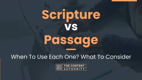 Scripture vs Passage: When To Use Each One? What To Consider