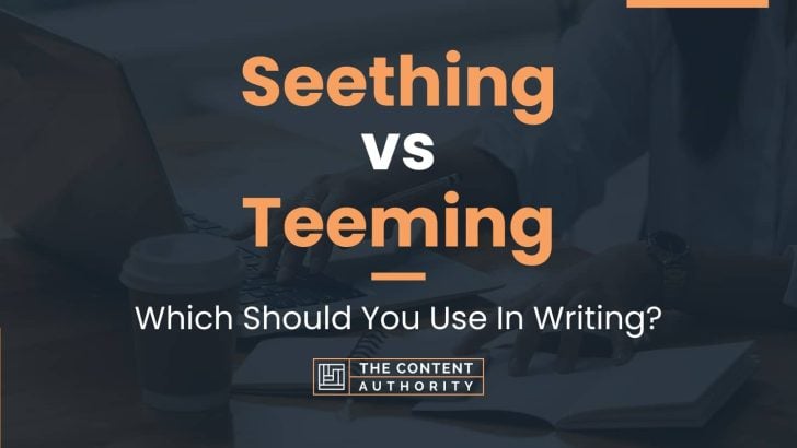 Seething vs Teeming: Which Should You Use In Writing?