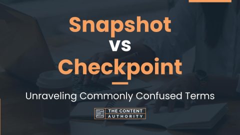 Snapshot vs Checkpoint: Unraveling Commonly Confused Terms