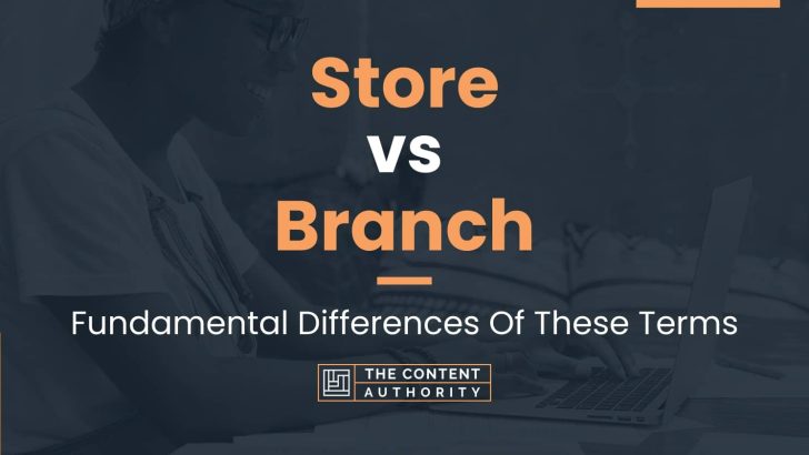 Store vs Branch: Fundamental Differences Of These Terms