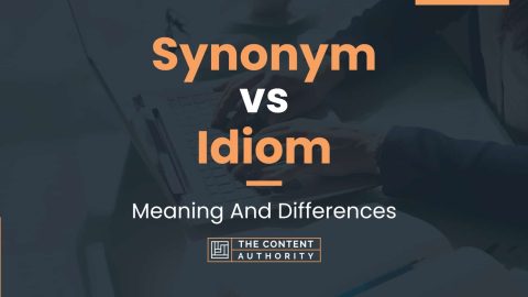 Synonym vs Idiom: Meaning And Differences