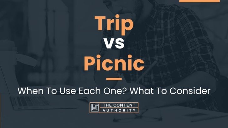 difference between trip tour and picnic