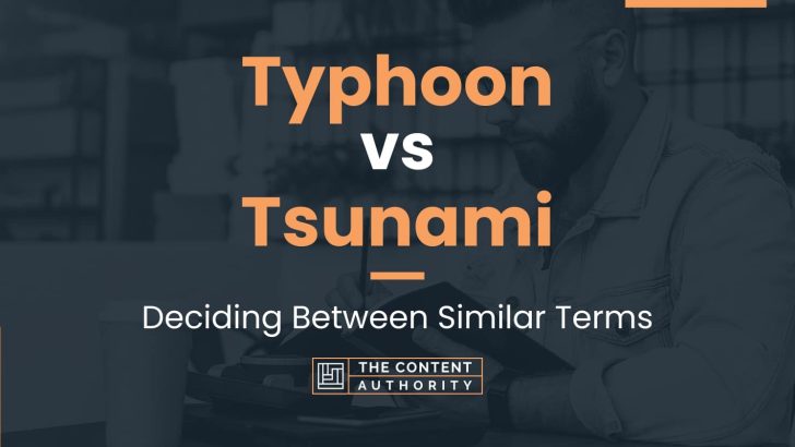 Typhoon vs Tsunami: Deciding Between Similar Terms